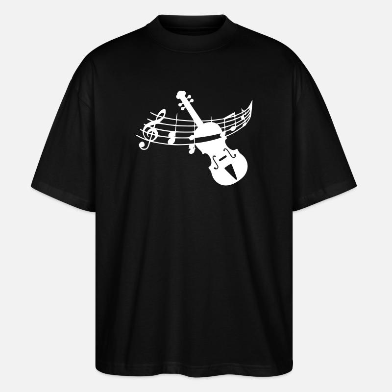 Violon violon - T-shirt bio Blaster 2.0 coupe oversize Stanley/Stella Unisexe - noir