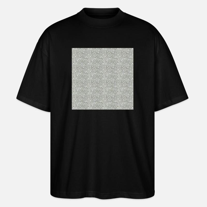 Gemusterter Granitstein in Grautönen - Stanley/Stella Oversized Unisex Bio T-Shirt Blaster 2.0 - Schwarz