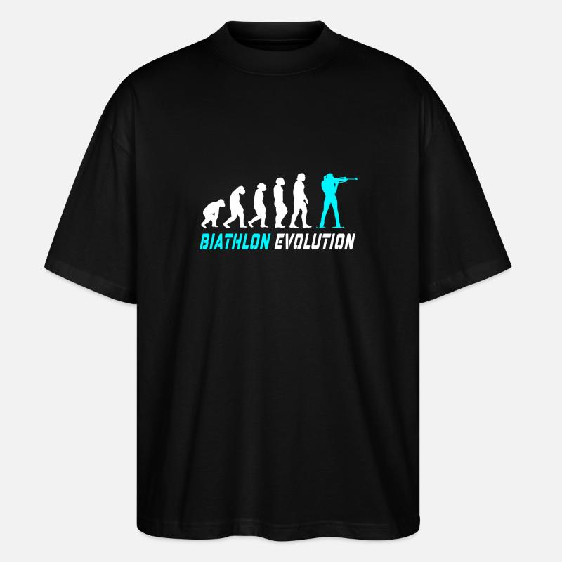 Conception / idée cadeau Evolution biathlon - T-shirt bio Blaster 2.0 coupe oversize Stanley/Stella Unisexe - noir