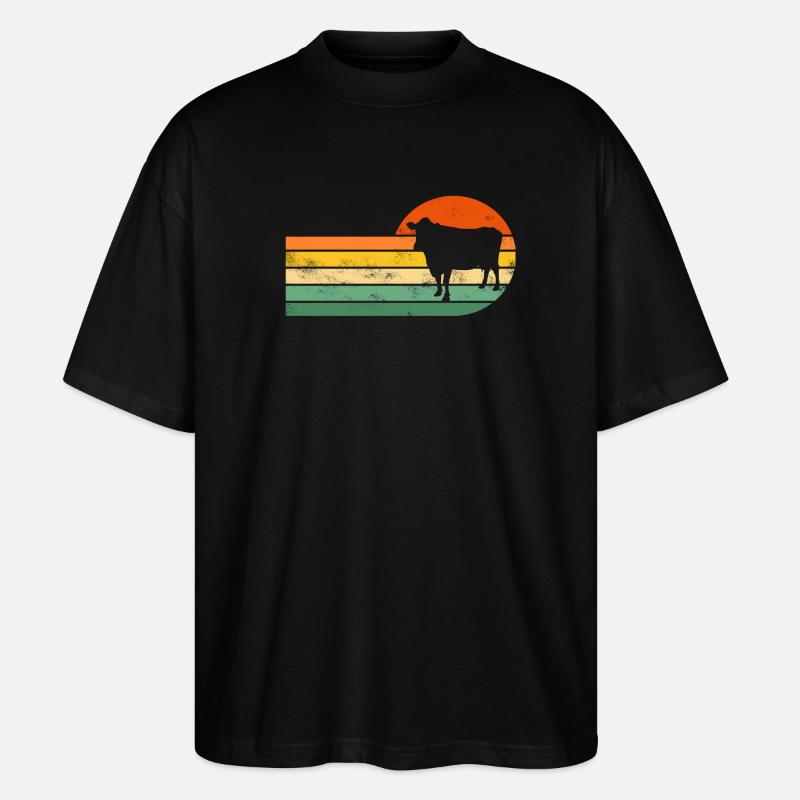 Vache Vaches - T-shirt bio Blaster 2.0 coupe oversize Stanley/Stella Unisexe - noir