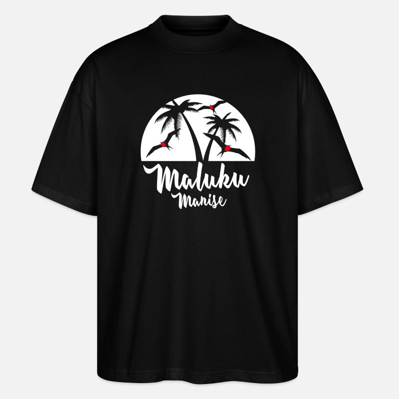 Maluku Manise - Stanley/Stella Oversized Unisex Bio T-Shirt Blaster 2.0 - Schwarz