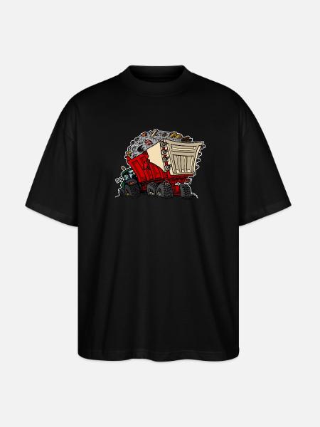 0956 cart RUIN - Stanley/Stella Oversized Unisex Organic T-shirt Blaster 2.0 - black