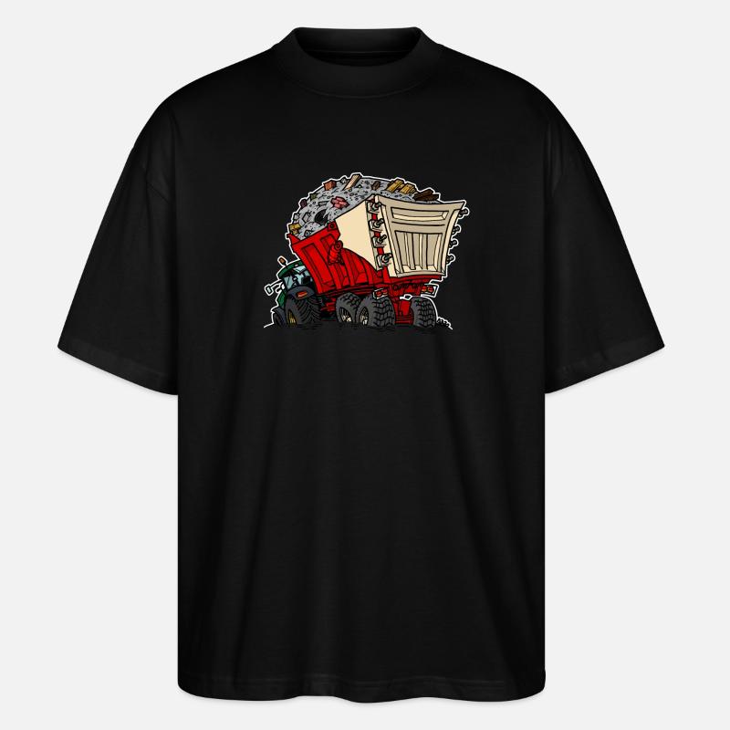 0956 Wagen RUIN - Stanley/Stella Oversized Unisex Bio T-Shirt Blaster 2.0 - Schwarz