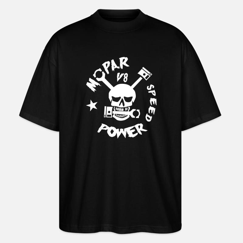 Mopar V8 Power - Stanley/Stella Oversized Unisex Bio T-Shirt Blaster 2.0 - Schwarz