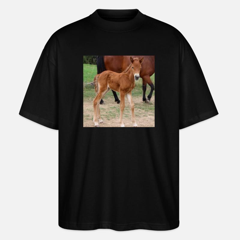 Affiche Cheval Cheval - T-shirt bio Blaster 2.0 coupe oversize Stanley/Stella Unisexe - noir