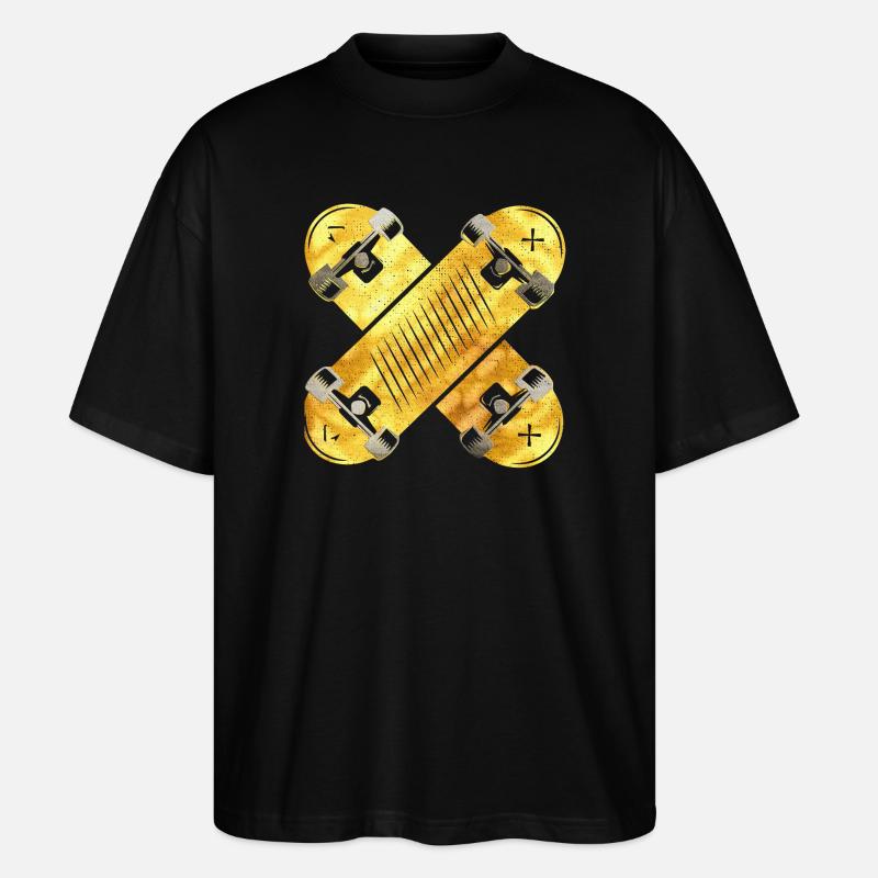 Skate | Skateboard | Skater - Stanley/Stella Oversized Unisex Bio T-Shirt Blaster 2.0 - Schwarz
