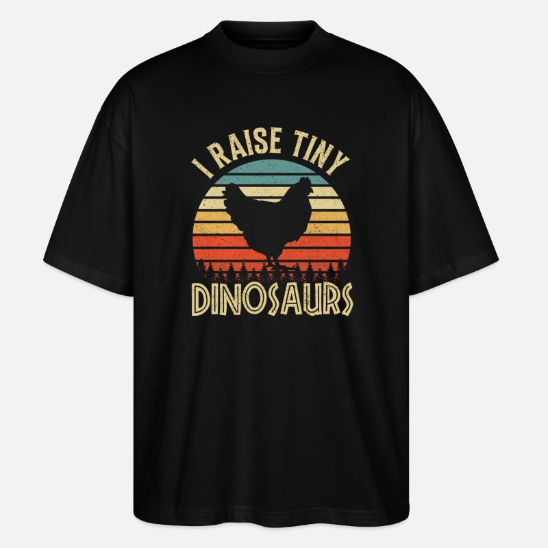 Poulets de poulet - T-shirt bio Blaster 2.0 coupe oversize Stanley/Stella Unisexe - noir