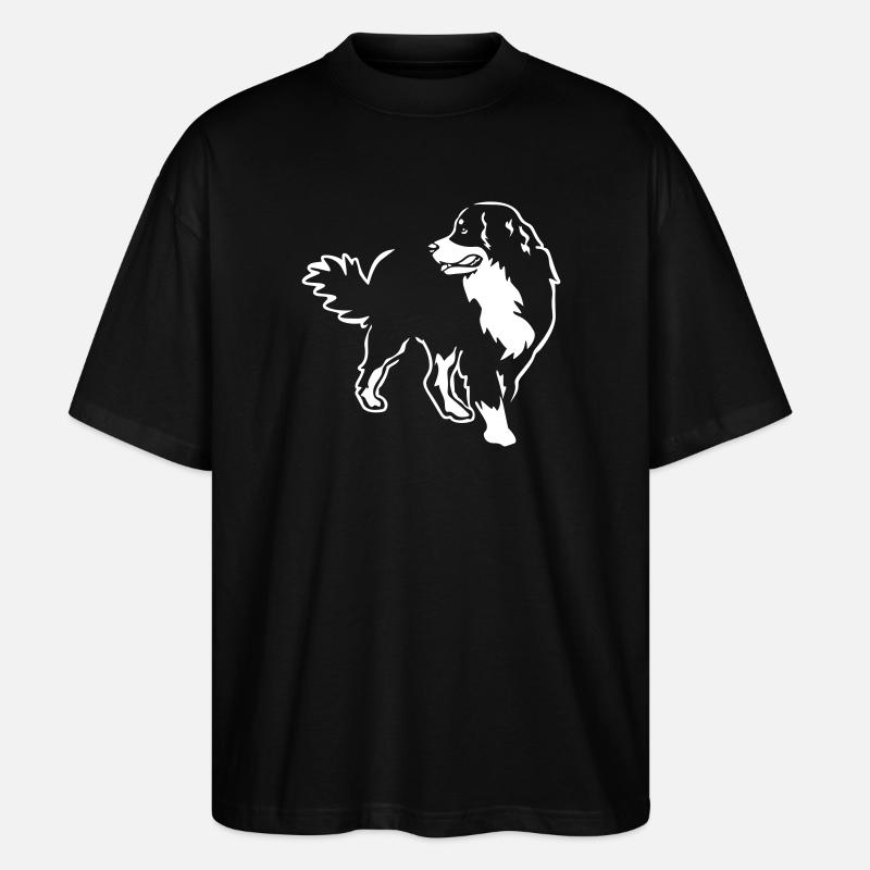 Bouvier bernois "Black Edition" - T-shirt bio Blaster 2.0 coupe oversize Stanley/Stella Unisexe - noir