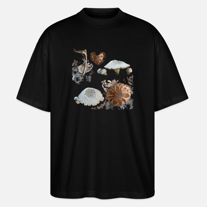 Pilze - Stanley/Stella Oversized Unisex Bio T-Shirt Blaster 2.0 - Schwarz