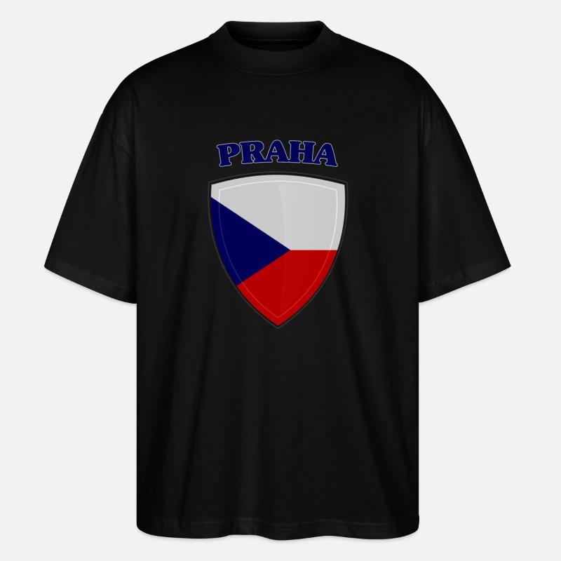 Prag - Stanley/Stella Oversized Unisex Bio T-Shirt Blaster 2.0 - Schwarz