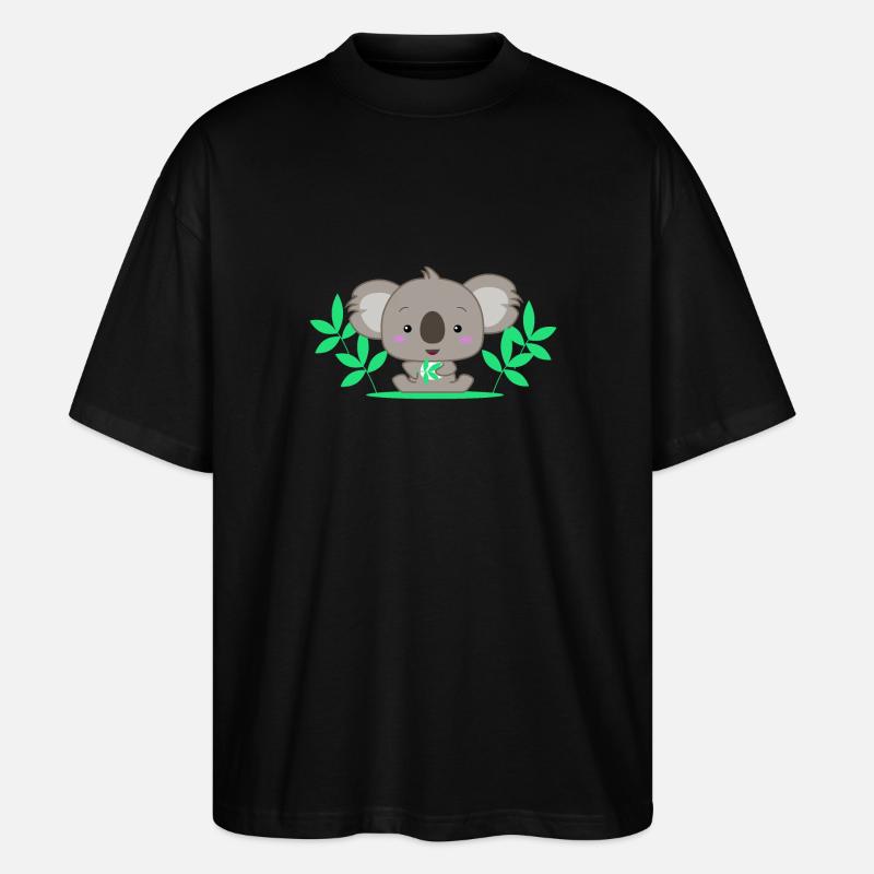 Bébé koala mignon - T-shirt bio Blaster 2.0 coupe oversize Stanley/Stella Unisexe - noir