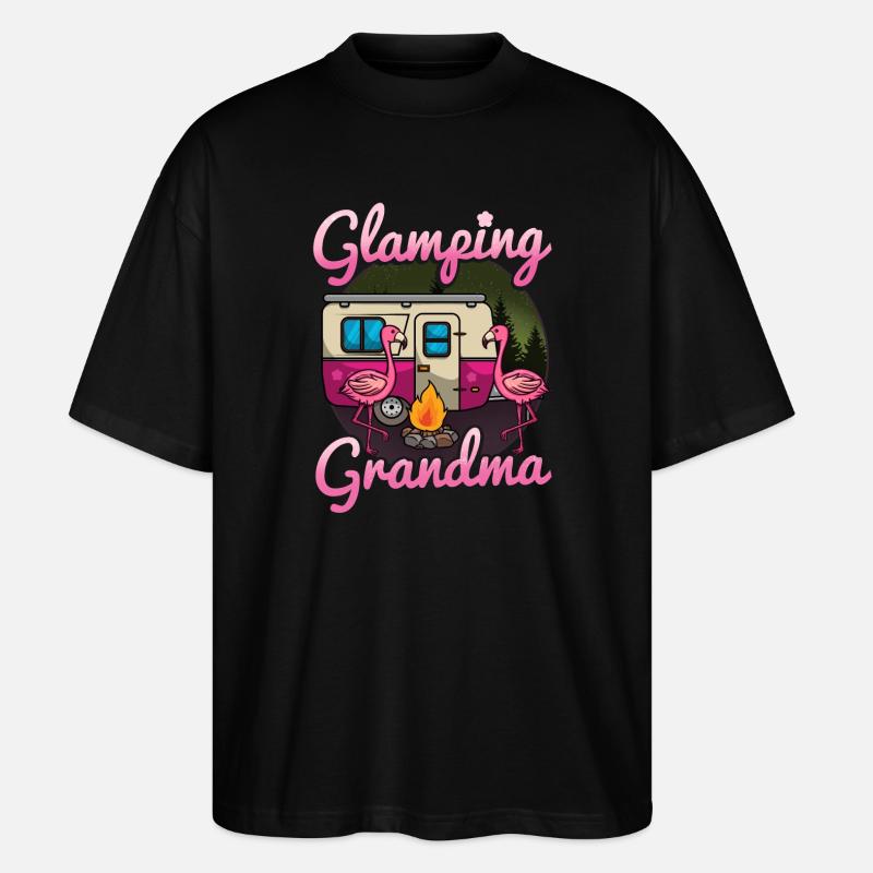 Glamping Camping - Stanley/Stella Oversized Unisex Bio T-Shirt Blaster 2.0 - Schwarz