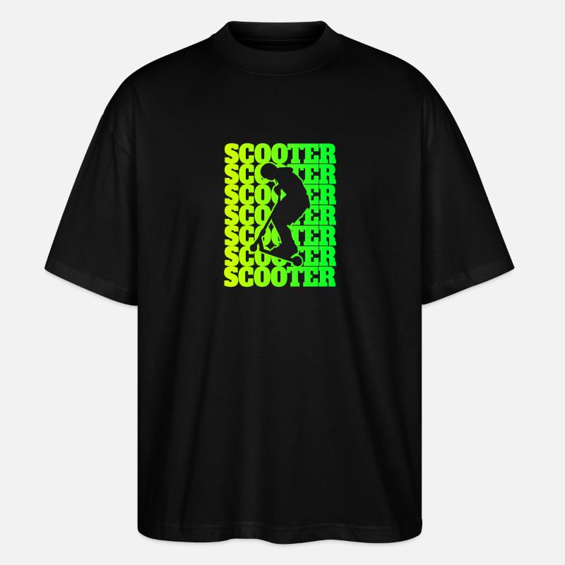 Scooter Sport Design / Geschenkidee - Stanley/Stella Oversized Unisex Bio T-Shirt Blaster 2.0 - Schwarz