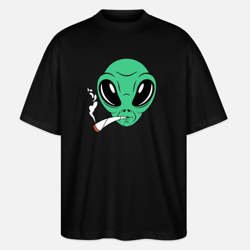 Fumeur étranger - T-shirt bio Blaster 2.0 coupe oversize Stanley/Stella Unisexe - noir