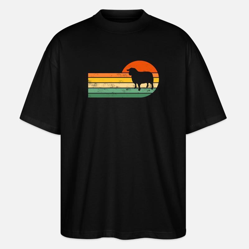 Moutons - T-shirt bio Blaster 2.0 coupe oversize Stanley/Stella Unisexe - noir
