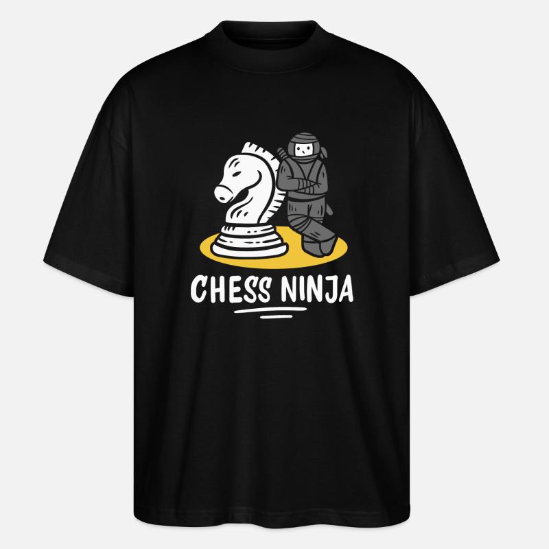 Joueurs d’échecs - T-shirt bio Blaster 2.0 coupe oversize Stanley/Stella Unisexe - noir