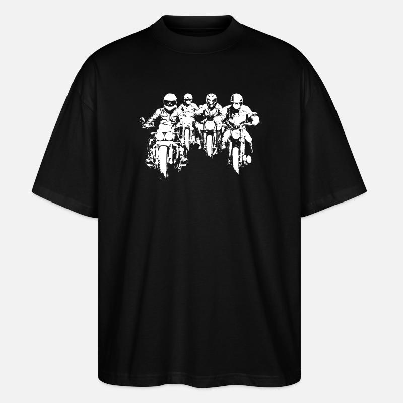 Bikergroup white - Stanley/Stella Oversized Unisex Bio T-Shirt Blaster 2.0 - Schwarz