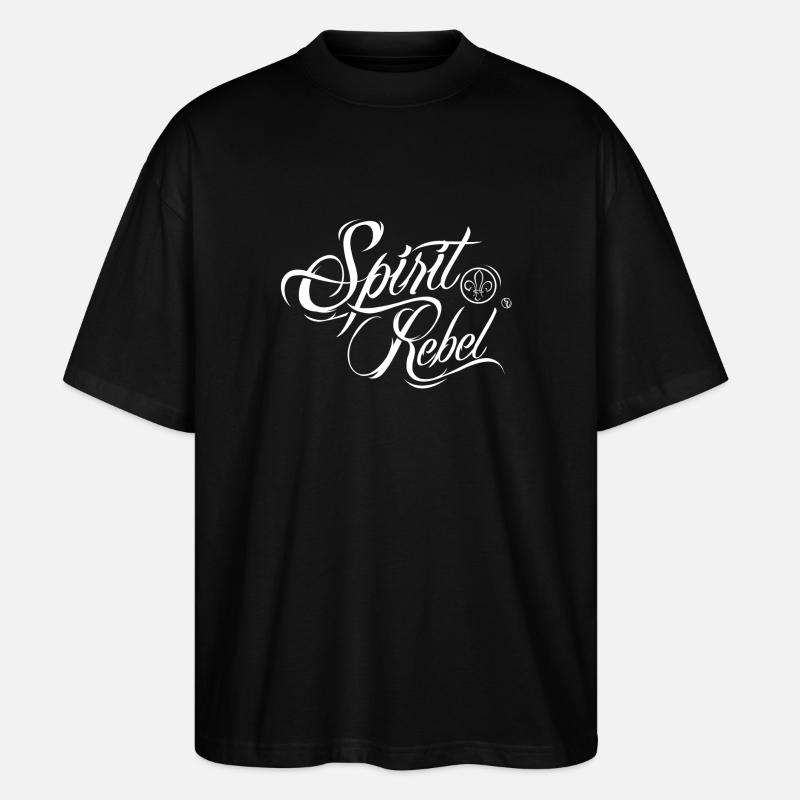 Spirit-Rebel® Classic Pascal Voggenhuber - Stanley/Stella Oversized Unisex Bio T-Shirt Blaster 2.0 - Schwarz