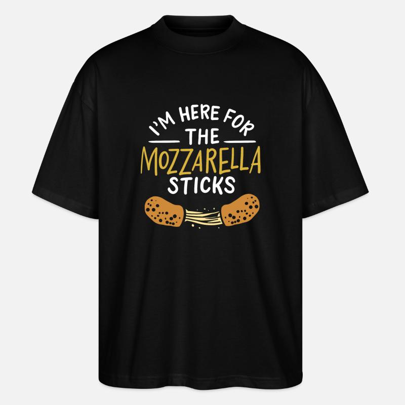 Mozzarella Sticks Cheese Sticks - Stanley/Stella Oversized Unisex Organic T-shirt Blaster 2.0 - black