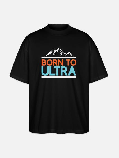 Born to Ultra Running - Stanley/Stella Oversized Unisex Organic T-shirt Blaster 2.0 - black