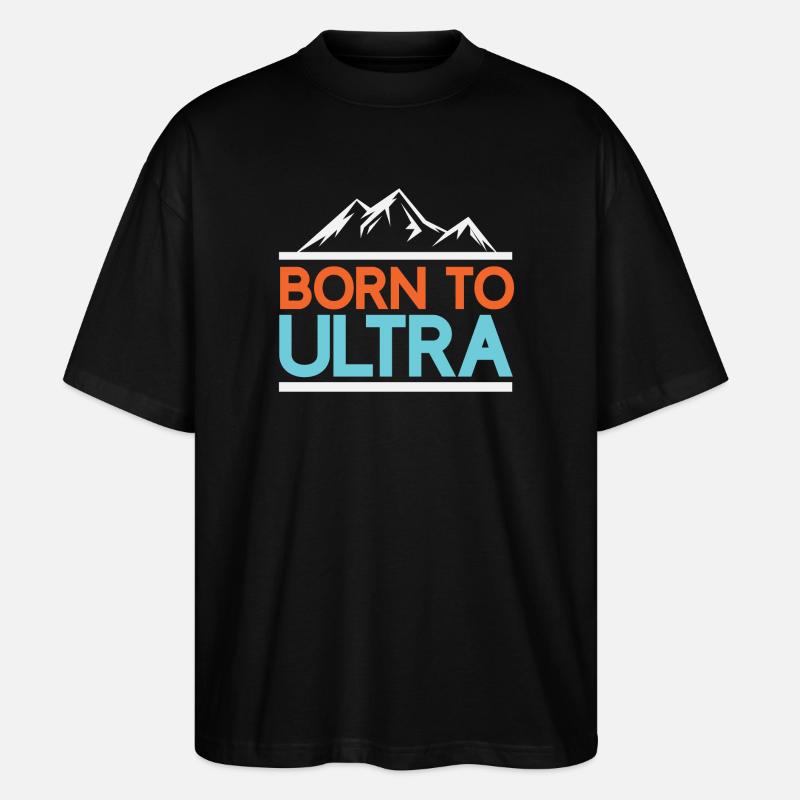 Né pour Ultra Running - T-shirt bio Blaster 2.0 coupe oversize Stanley/Stella Unisexe - noir