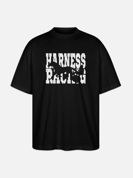 Trotter Trotting Race Design - Stanley/Stella Oversized Unisex Organic T-shirt Blaster 2.0 - black