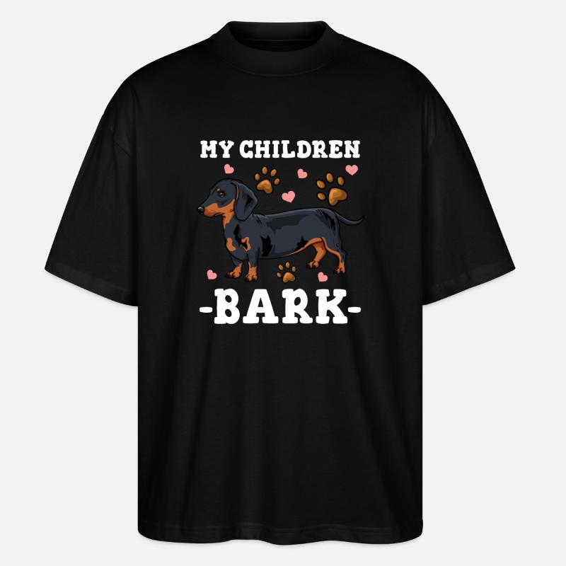 Teckel - T-shirt bio Blaster 2.0 coupe oversize Stanley/Stella Unisexe - noir