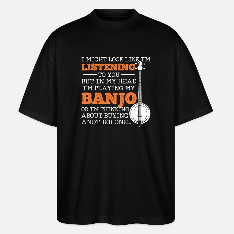Banjo - Stanley/Stella Oversized Unisex Bio T-Shirt Blaster 2.0 - Schwarz