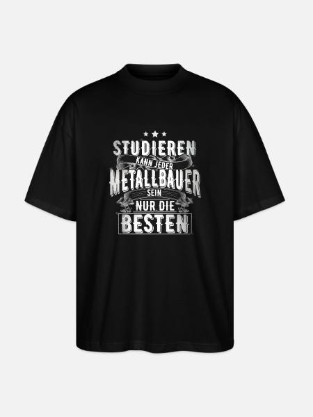 Metallbauer - Stanley/Stella Oversized Unisex Bio T-Shirt Blaster 2.0 - Schwarz