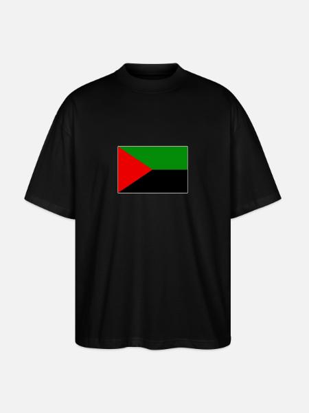 Martinique-flag rødgrøn sort - Stanley/Stella Oversize Unisex Øko T-shirt Blaster 2.0 - sort