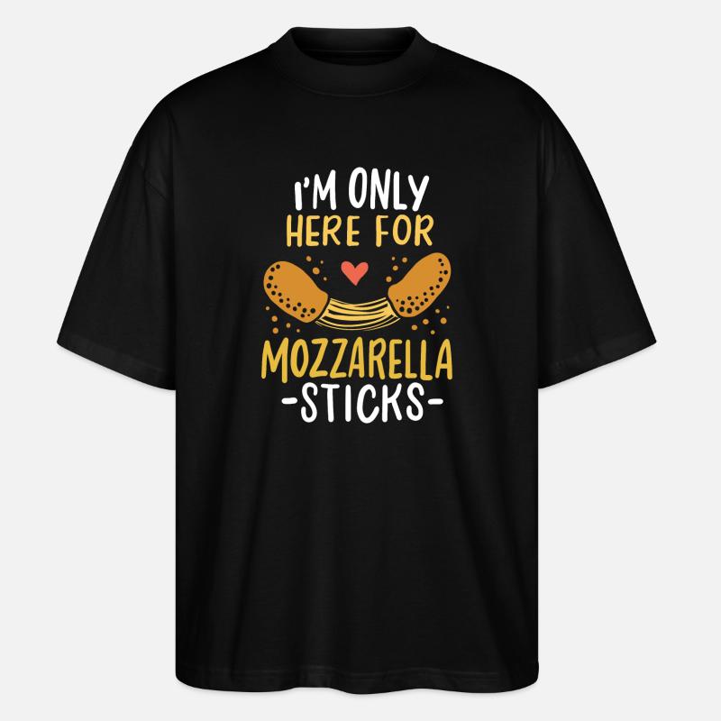 Mozzarella-Sticks - Stanley/Stella Oversized Unisex Bio T-Shirt Blaster 2.0 - Schwarz