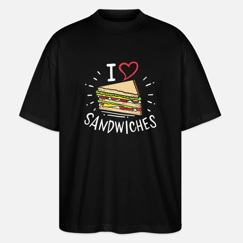 Sandwich - Stanley/Stella Oversized Unisex Bio T-Shirt Blaster 2.0 - Schwarz