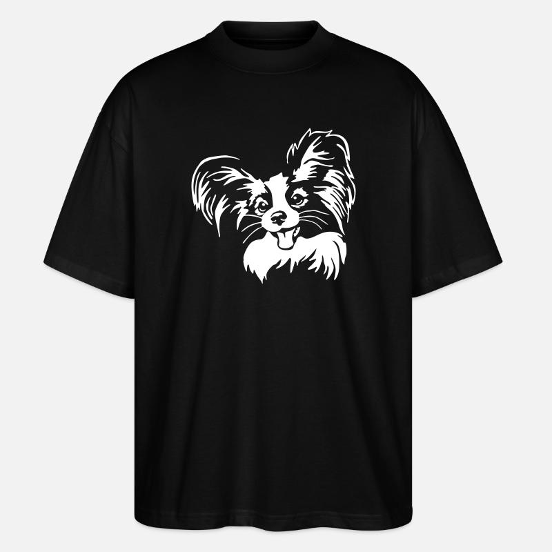 Papillon Kopf "Black Edition" - Stanley/Stella Oversized Unisex Bio T-Shirt Blaster 2.0 - Schwarz