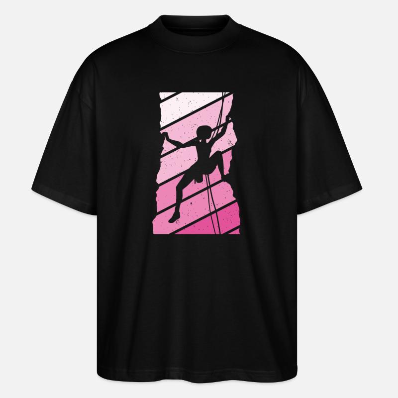 Kletterer Klettersport - Stanley/Stella Oversized Unisex Bio T-Shirt Blaster 2.0 - Schwarz