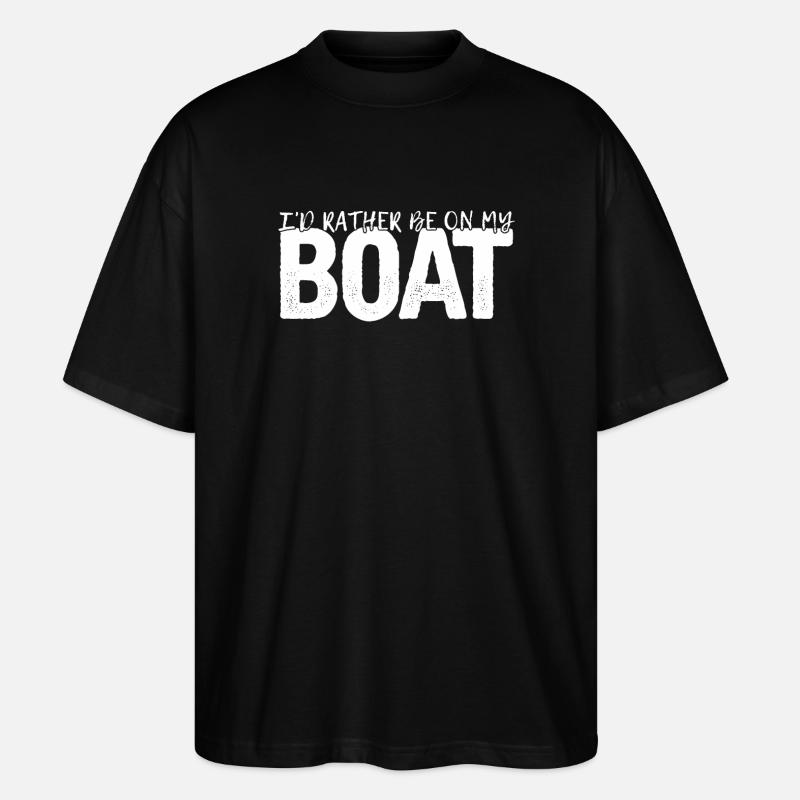 Bateau Bateau Capitaine Nautique - T-shirt bio Blaster 2.0 coupe oversize Stanley/Stella Unisexe - noir