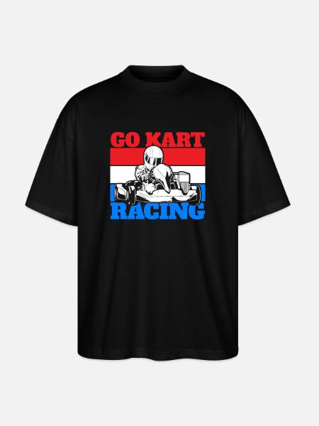 Go Kart Go Cart Racing - Stanley/Stella Oversize Unisex Øko T-shirt Blaster 2.0 - sort