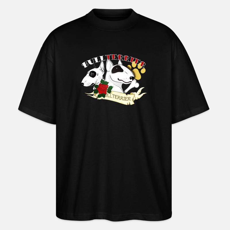 Stier Tätowierung - Stanley/Stella Oversized Unisex Bio T-Shirt Blaster 2.0 - Schwarz