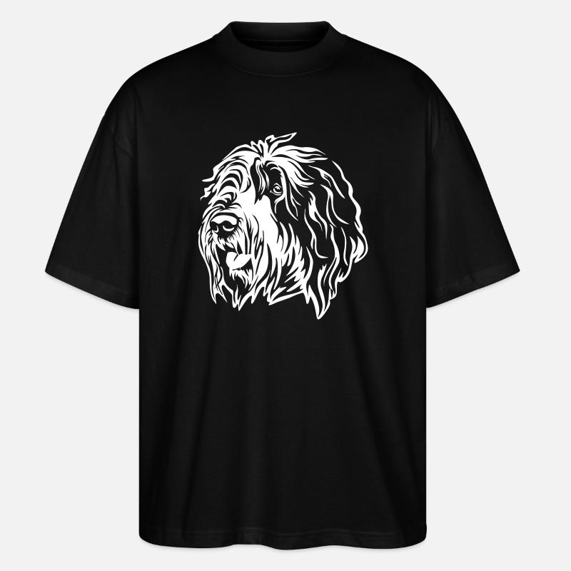 Tête de Bobtail "Black Edition" - T-shirt bio Blaster 2.0 coupe oversize Stanley/Stella Unisexe - noir