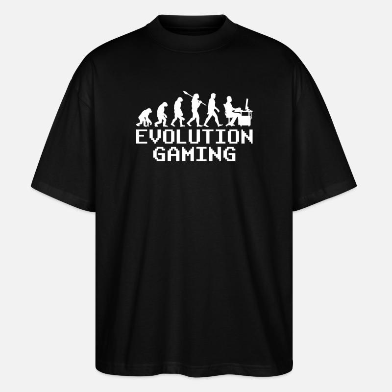 Pc Gaming Evolution - Stanley/Stella Oversized Unisex Bio T-Shirt Blaster 2.0 - Schwarz