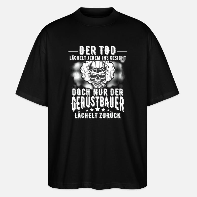 Gerüstbauer - Stanley/Stella Oversized Unisex Bio T-Shirt Blaster 2.0 - Schwarz