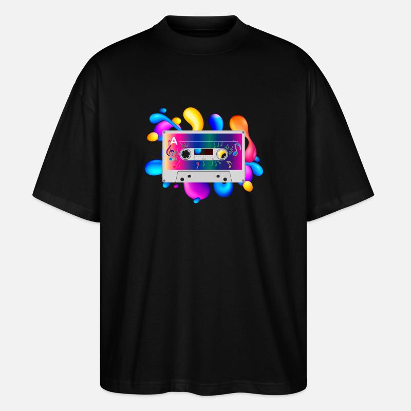 Kassette - Stanley/Stella Oversized Unisex Bio T-Shirt Blaster 2.0 - Schwarz