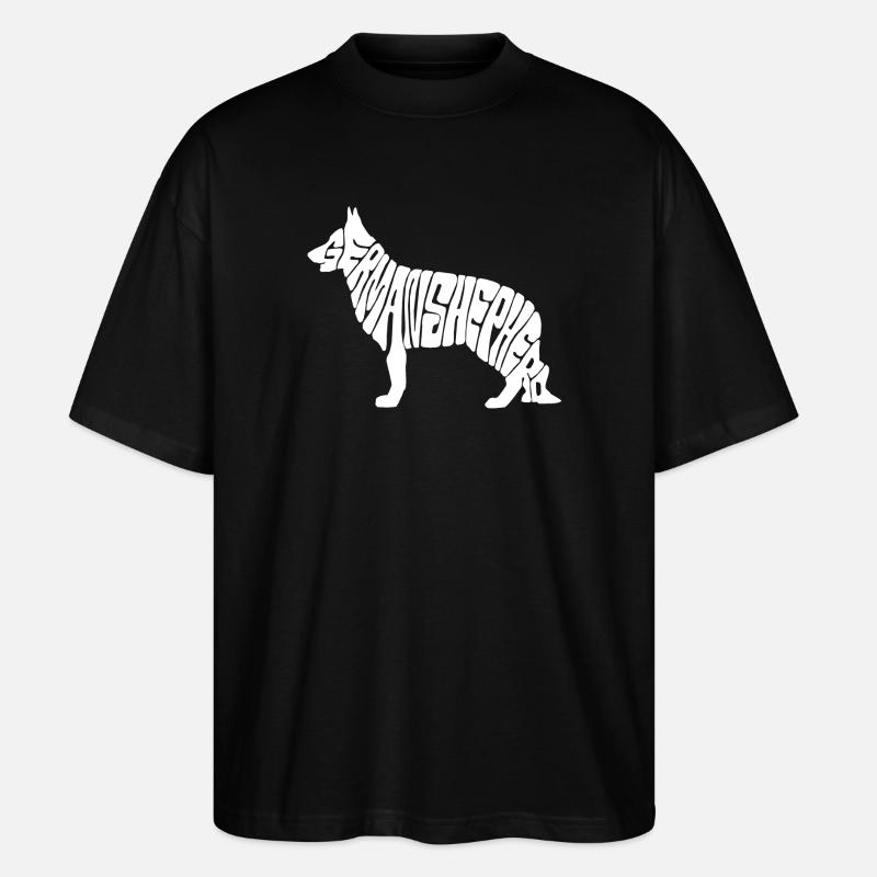 german shepherd - Stanley/Stella Oversized Unisex Bio T-Shirt Blaster 2.0 - Schwarz