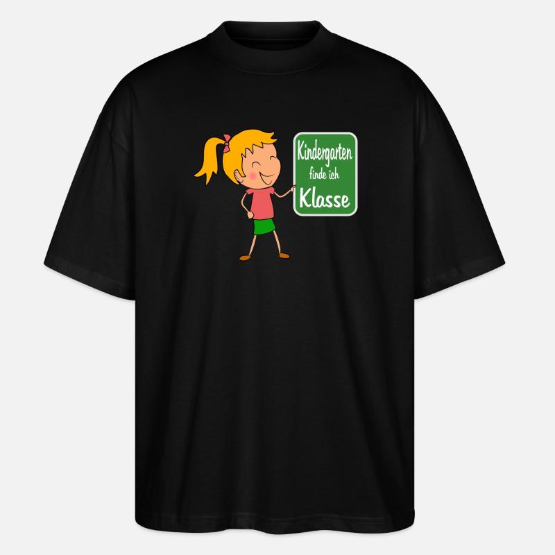 Kindergarten - Stanley/Stella Oversized Unisex Bio T-Shirt Blaster 2.0 - Schwarz