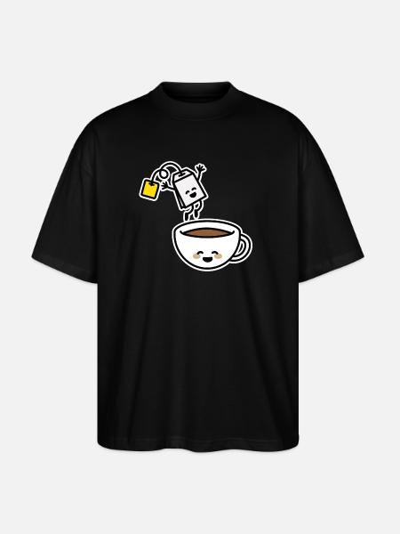 Thé teet tee-teet teet teet - T-shirt bio Blaster 2.0 coupe oversize Stanley/Stella Unisexe - noir