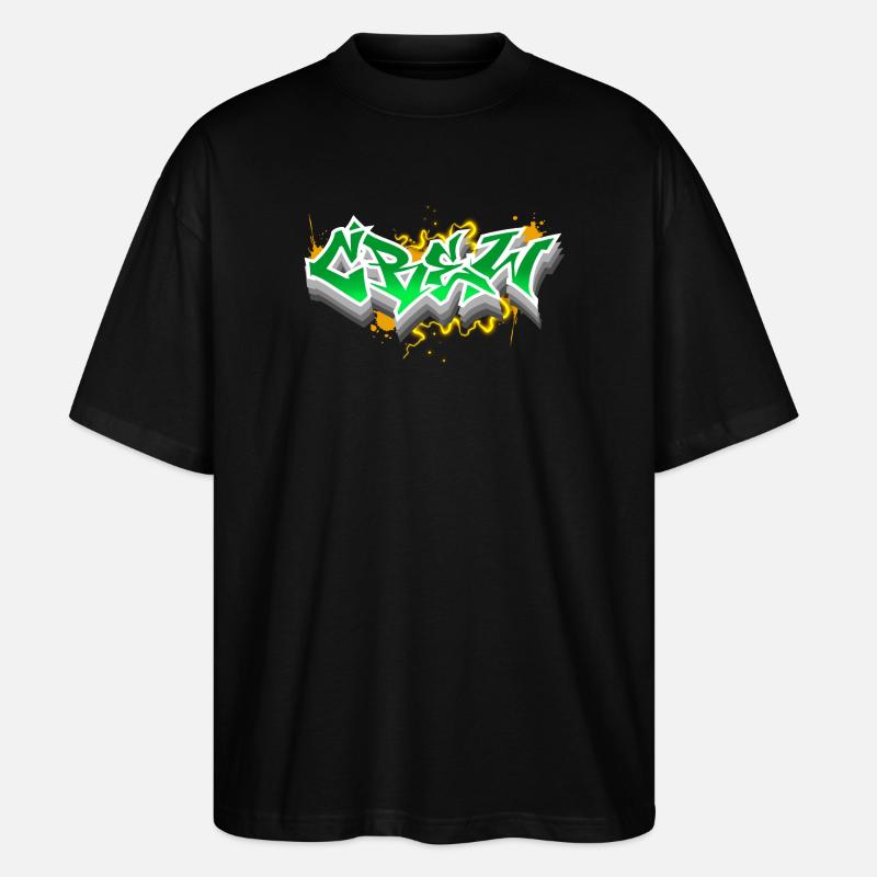Crew - Stanley/Stella Oversized Unisex Bio T-Shirt Blaster 2.0 - Schwarz