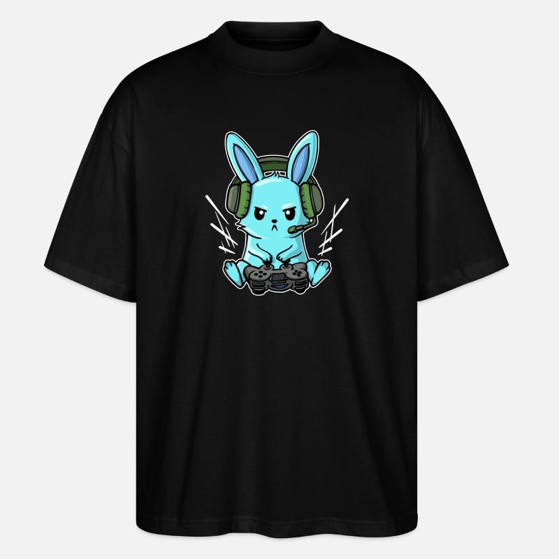 Gamer Headset Controller Joystick Zocker - T-shirt bio Blaster 2.0 coupe oversize Stanley/Stella Unisexe - noir