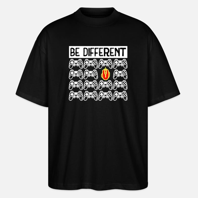 Video Games Controller Gamer Zocker - Stanley/Stella Oversized Unisex Organic T-shirt Blaster 2.0 - black