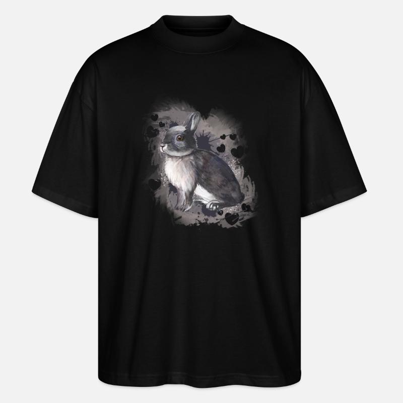 Lapin lapin - T-shirt bio Blaster 2.0 coupe oversize Stanley/Stella Unisexe - noir