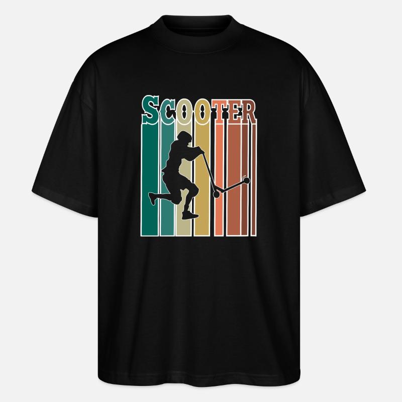 Scooter - Stanley/Stella Oversized Unisex Bio T-Shirt Blaster 2.0 - Schwarz