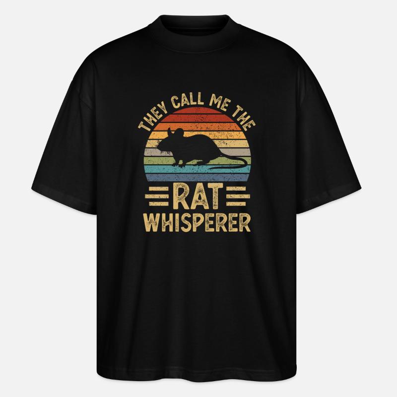 Ratte Ratten - Stanley/Stella Oversized Unisex Bio T-Shirt Blaster 2.0 - Schwarz